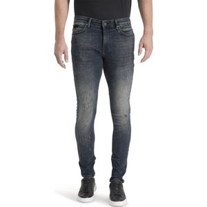 Purewhite - Jone 511 Damaged Heren Skinny Fit Jeans - Blauw