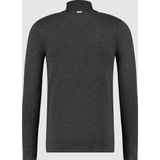 Purewhite - Heren Regular Fit Essential Trui - Grijs