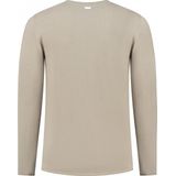 Purewhite - Heren Regular fit Knitwear Crewneck LS - Sand
