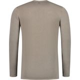 Purewhite - Heren Regular fit Knitwear Crewneck LS - Sand