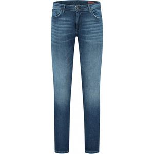 Purewhite - Heren Skinny fit Denim Jeans - Denim Mid Blue