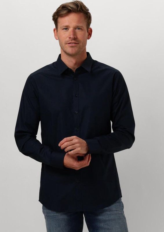 Pure Path Slim Fit Overhemd Navy