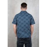 PURE PATH Shortsleeve With All-over-print - met lange mouwen - Heren Donkerblauw - Maat S