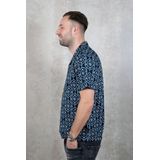 PURE PATH Shortsleeve With All-over-print - met lange mouwen - Heren Donkerblauw - Maat S