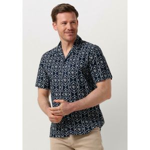 PURE PATH Shortsleeve With All-over-print - met lange mouwen - Heren Donkerblauw - Maat S