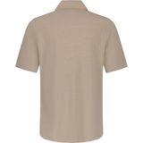 PURE PATH Shortsleeve Shirt Button Up Heren - Vrijetijds blouse - Taupe - Maat S