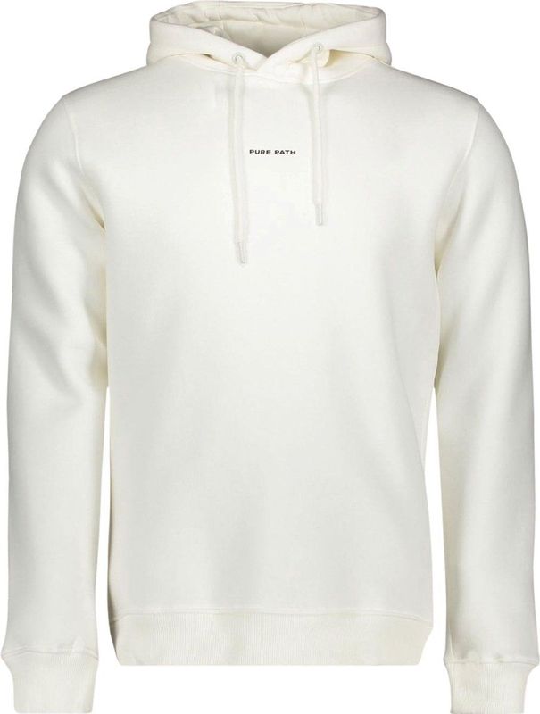 Purewhite Hoodie met Backprint Off White