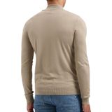 PURE PATH Essential Knit Mockneck Sweater Truien & Vesten Heren - Sweater - Hoodie - Vest- Taupe