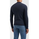 PURE PATH - Essential Knitwear Halfzip Sweater - Donkerblauw - Trui
