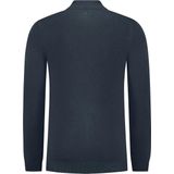 PURE PATH - Essential Knitwear Halfzip Sweater - Donkerblauw - Trui