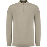 Pure Path - Gebreide Trui - Beige - Heren - Opstaande Kraag
