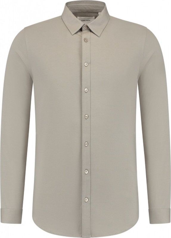 Pure Path - Slim fit Jersey Shirt - Taupe