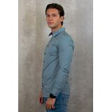 Pure Path - Jersey Shirt - Blauw Grijs - Katoen