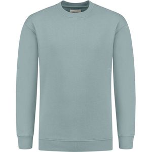 PURE PATH Loose Fit Sweaters Crewneck308 Truien & Vesten Heren - Sweater - Hoodie - Vest- Blauw