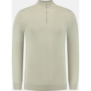 Pure Path - Essential Knitwear - Halfzip Sweater - Army