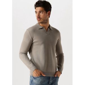 PURE PATH Regular Fit Knitwear Polo808 Polo' & T-shirts Heren - Polo shirt - Taupe