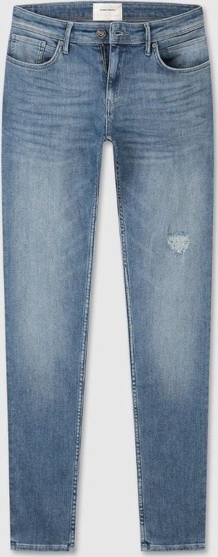 Pure Path - The Jone - Jeans - Licht Blauw - Katoen/Elastan