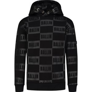 Ballin hoodie check logo print maat 128/8J