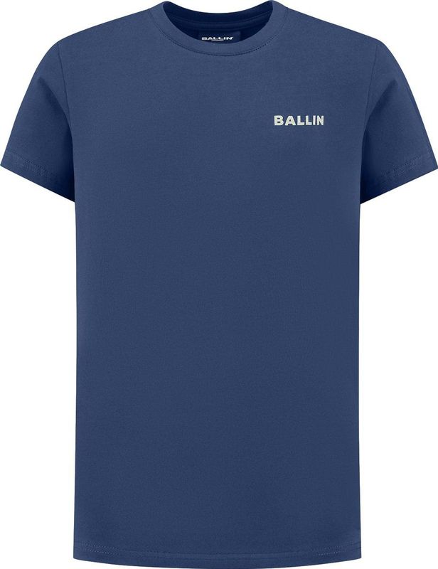 Ballin - T-shirt - Donkerblauw - Regular Fit - Korte Mouwen