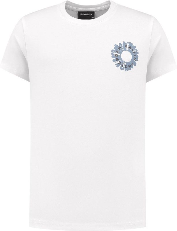 Ballin Amsterdam - Bloom T-shirt - Wit - Regular Fit - Crewneck