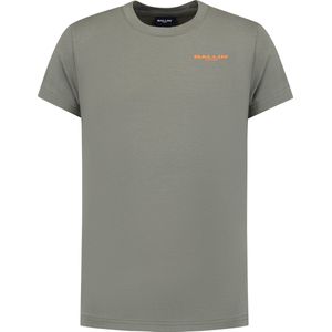 Ballin Amsterdam - Jongens Regular fit T-shirts Crewneck SS - Dark Army - Maat 6