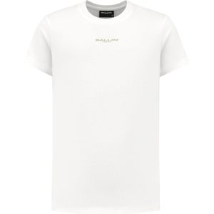 Ballin Amsterdam - Jongens Regular fit T-shirts Crewneck SS - Off White - Maat 16