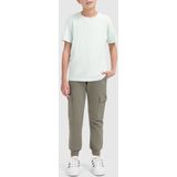 Ballin Amsterdam - Jongens Loose Fit T-shirts Crewneck SS - Light Green - Maat 8