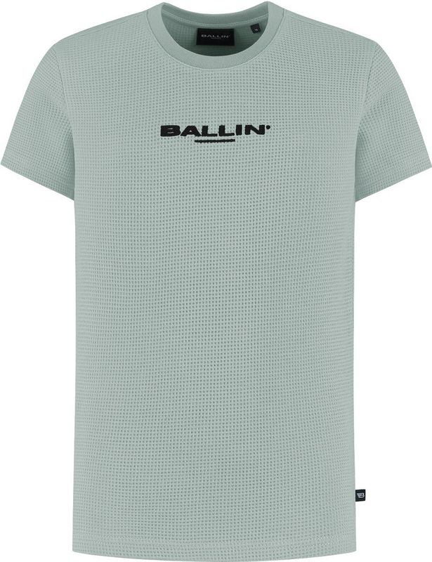 Ballin Amsterdam - Regular Fit T-shirt - Groen - Crewneck SS