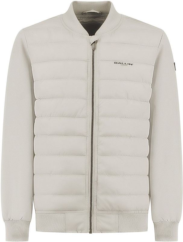 Ballin - Tussenjas - Beige - Geribbelde Boorden