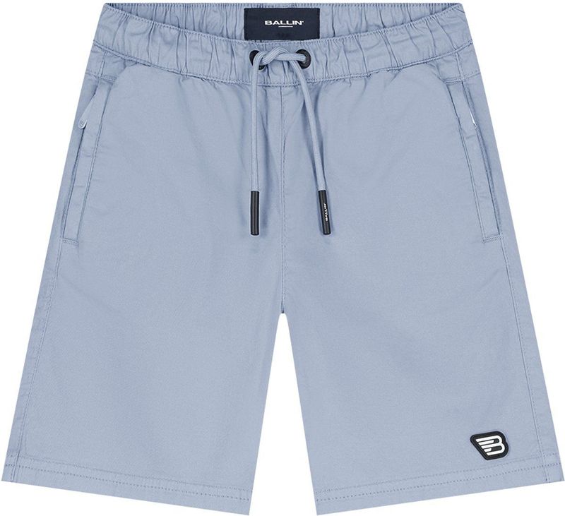 Ballin Amsterdam - Junior Icon Garment Dye Short - Blue Grey - Regular Fit