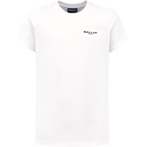 Ballin Amsterdam - Jongens Regular fit T-shirts Crewneck SS - Off White - Maat 10