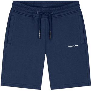 Ballin Amsterdam - Jongens Regular fit Shorts Sweat - Navy - Maat 14
