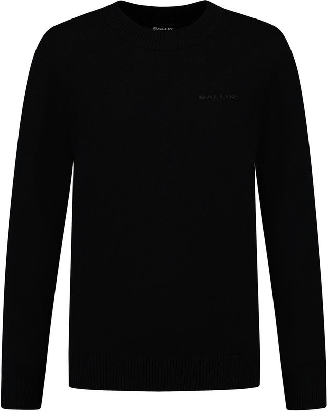 Ballin Amsterdam - Originals - Knitwear Crewneck LS - Zwart