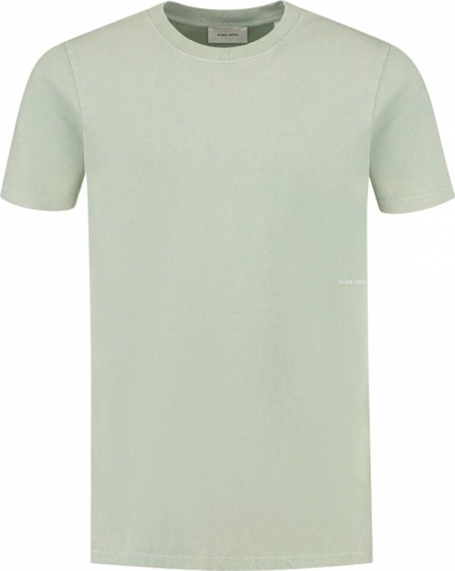 Pure Path - Acid Sideline Wordmark T-shirt - Lichtgroen - Katoen