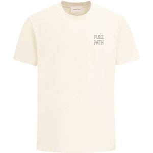 Pure Path - T-shirt - Ecru - Loose Fit - Korte Mouwen