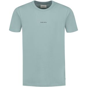 PURE PATH Regular Fit Crewneck T-shirt Heren - Lichtblauw