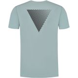 PURE PATH - Regular Fit Crewneck SS T-shirt - Lichtblauw - Heren