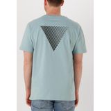 PURE PATH - Regular Fit Crewneck SS T-shirt - Lichtblauw - Heren