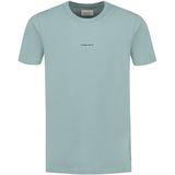PURE PATH - Regular Fit Crewneck SS T-shirt - Lichtblauw - Heren