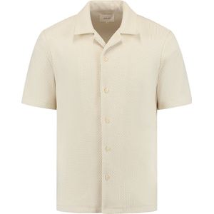 Overhemd - Honeycomb - Korte Mouwen - 100% Polyester - Gestructureerd