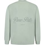 PURE PATH Loose Fit Crewneck Ls Sweaters Truien & Vesten Heren - Sweater - Hoodie - Vest- Mint - Maat S