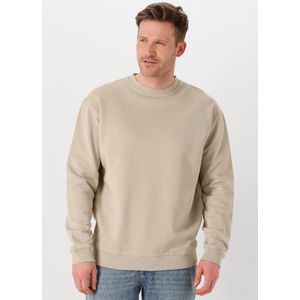 PURE PATH Loose Fit Crewneck Ls Sweaters Truien & Vesten Heren - Sweater - Hoodie - Vest- Beige - Maat S