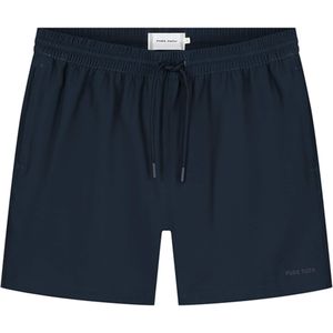 Pure Path Tonal Logo Swim Shorts Navy