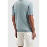 Pure Path Poloshirt Licht Blauw - Regular Fit Katoen-Polyester Mix