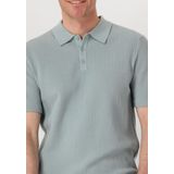 Pure Path Poloshirt Licht Blauw - Regular Fit Katoen-Polyester Mix