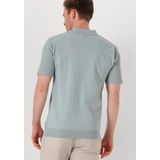 Pure Path Poloshirt Licht Blauw - Regular Fit Katoen-Polyester Mix