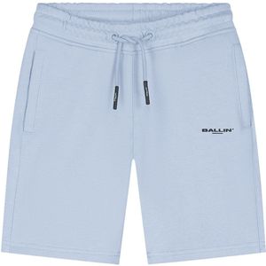 Ballin Amsterdam - Jongens Regular fit Shorts Sweat - Blue Grey - 100% Katoen