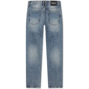 Boaz - Jeans - Mid-Blauw - Katoen/Elastaan - Regular Fit
