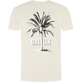 Ballin Amsterdam - Heren Regular fit T-shirts Crewneck SS - Sand - Maat S