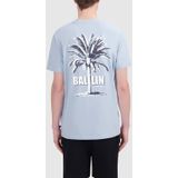 BALLIN' - Dual-tone Palm T-shirt - Blue Grey - Katoen